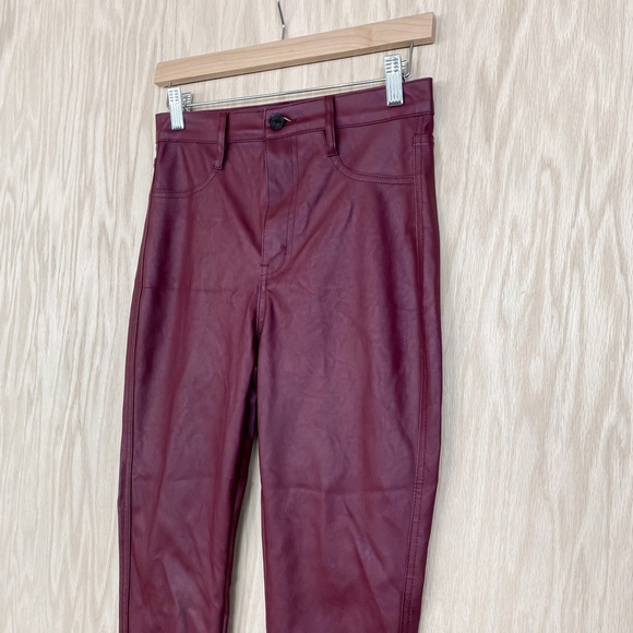 KanCan Vegan Leather High Rise Skinny Pants Zip Ankle Jeans - Picture 4 of 9